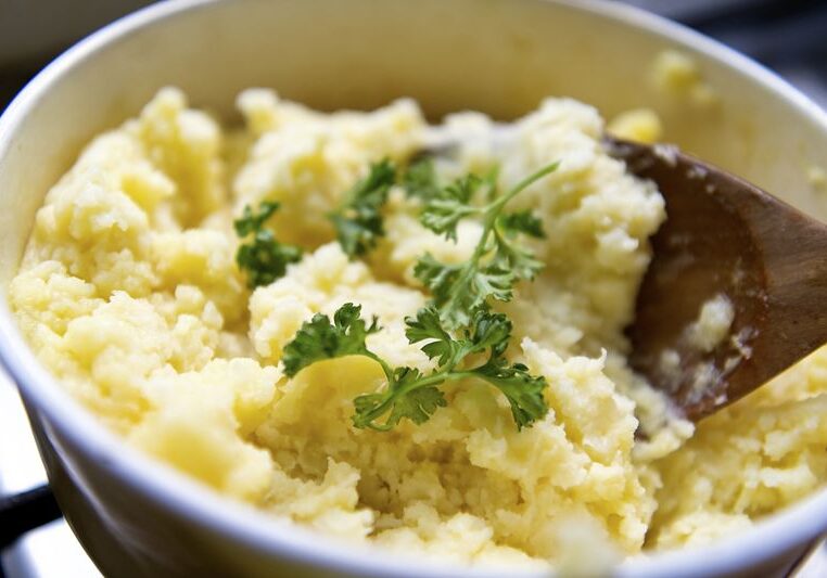 Mashed potato food photography recipe idea